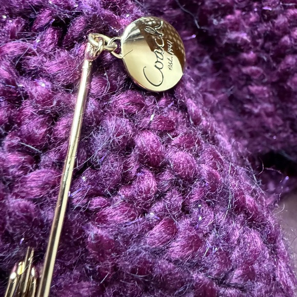 COACH ❤️ POPPY chunky neck warmer/scarf - Picture 3 of 5